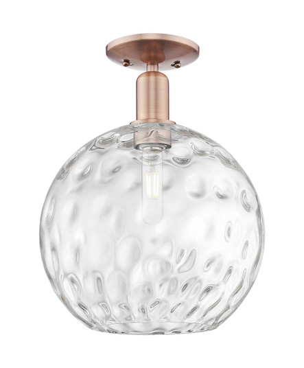 Arcadia One Light Semi-Flush Mount in Antique Copper (405|7161CACG121512)