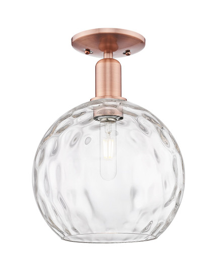 Arcadia One Light Semi-Flush Mount in Antique Copper (405|7161CACG121510)