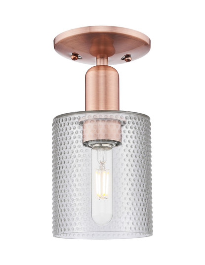 Arcadia One Light Semi-Flush Mount in Antique Copper (405|7161CACG112)