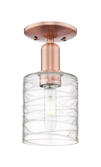 Arcadia One Light Semi-Flush Mount in Antique Copper (405|7161CACG1113)