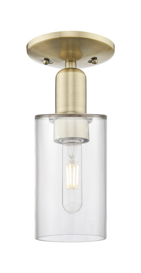 Arcadia One Light Semi-Flush Mount in Antique Brass (405|7161CABG802)