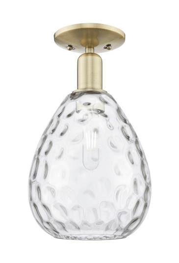 Arcadia One Light Semi-Flush Mount in Antique Brass (405|7161CABG372)