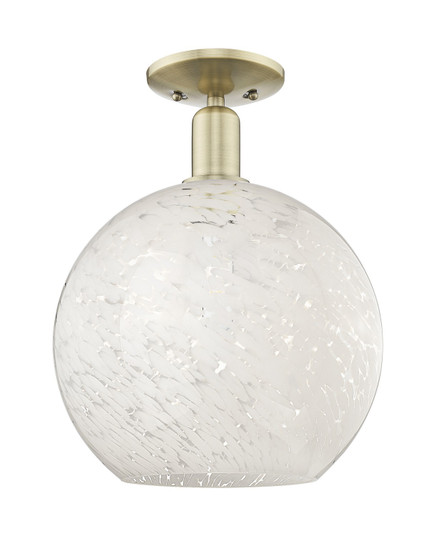 Arcadia One Light Semi-Flush Mount in Antique Brass (405|7161CABG121612WM)