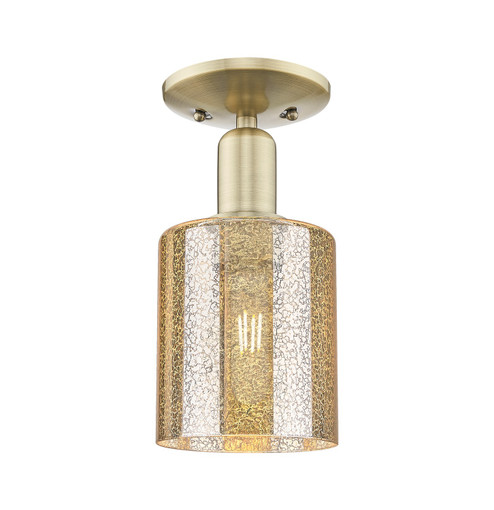 Arcadia One Light Semi-Flush Mount in Antique Brass (405|7161CABG116)