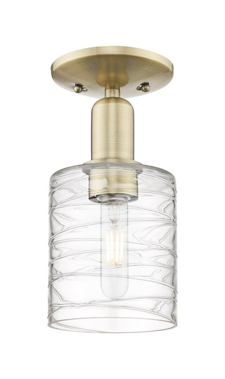 Arcadia One Light Semi-Flush Mount in Antique Brass (405|7161CABG1113)