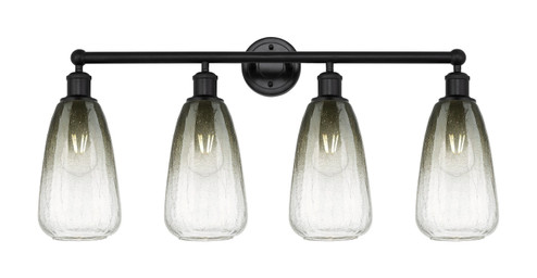 Edison Four Light Bath Vanity in Matte Black (405|6164WBKG4806SL)