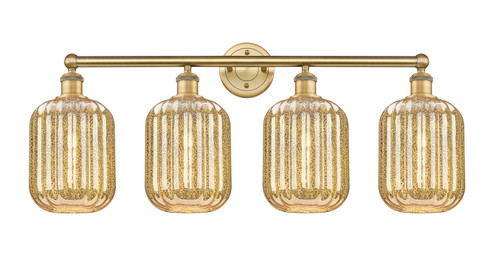 Edison Four Light Bath Vanity in Brushed Brass (405|6164WBBG4607ME)