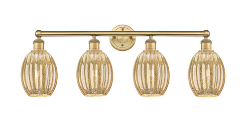 Edison Four Light Bath Vanity in Brushed Brass (405|6164WBBG4596ME)