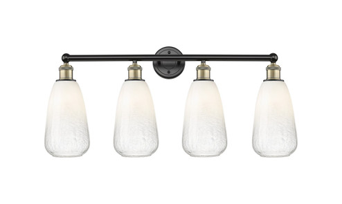 Edison Four Light Bath Vanity in Black Antique Brass (405|6164WBABG4806OP)