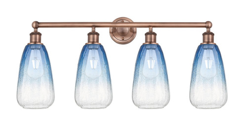 Edison Four Light Bath Vanity in Antique Copper (405|6164WACG4806SB)