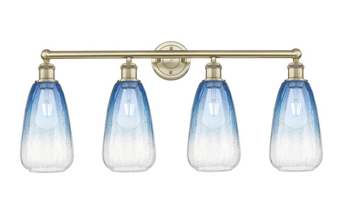 Edison Four Light Bath Vanity in Antique Brass (405|6164WABG4806SB)