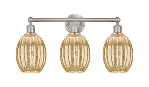 Edison Three Light Bath Vanity in Brushed Satin Nickel (405|6163WSNG4596ME)