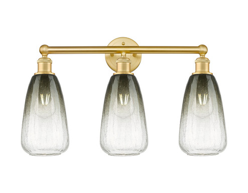Edison Three Light Bath Vanity in Satin Gold (405|6163WSGG4806SL)