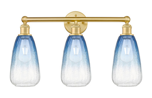 Edison Three Light Bath Vanity in Satin Gold (405|6163WSGG4806SB)