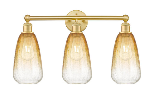 Edison Three Light Bath Vanity in Satin Gold (405|6163WSGG4806AM)