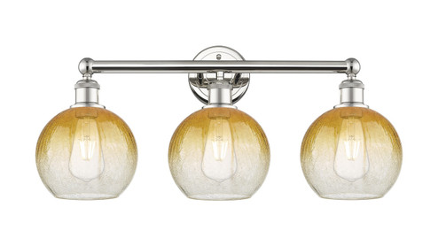 Edison Three Light Bath Vanity in Polished Nickel (405|6163WPNG4838AM)