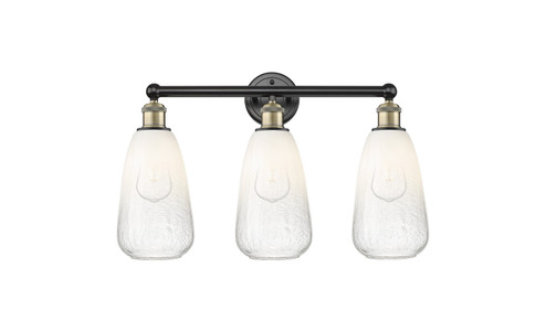 Edison Three Light Bath Vanity in Black Antique Brass (405|6163WBABG4806OP)