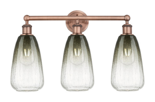 Edison Three Light Bath Vanity in Antique Copper (405|6163WACG4806SL)