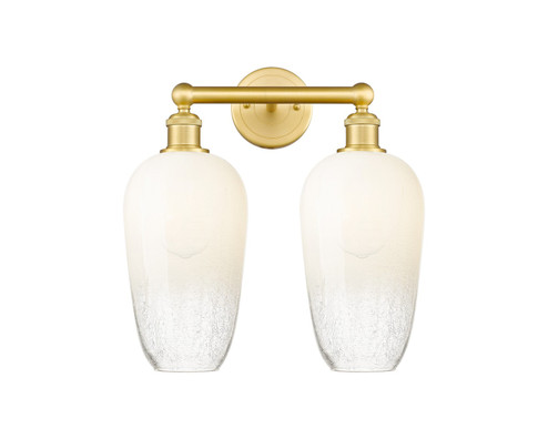 Edison Two Light Bath Vanity in Satin Gold (405|6162WSGG4847OP)