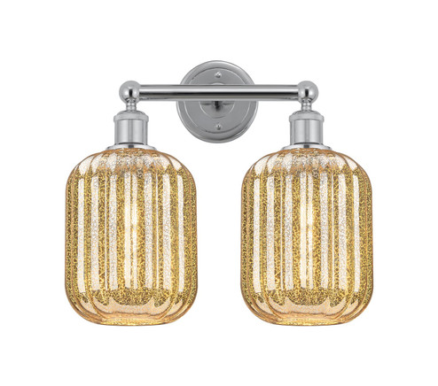 Edison Two Light Bath Vanity in Polished Chrome (405|6162WPCG4607ME)
