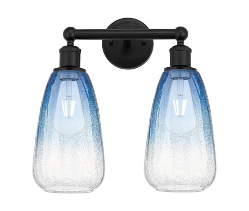 Edison Two Light Bath Vanity in Matte Black (405|6162WBKG4806SB)