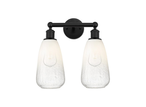 Edison Two Light Bath Vanity in Matte Black (405|6162WBKG4806OP)