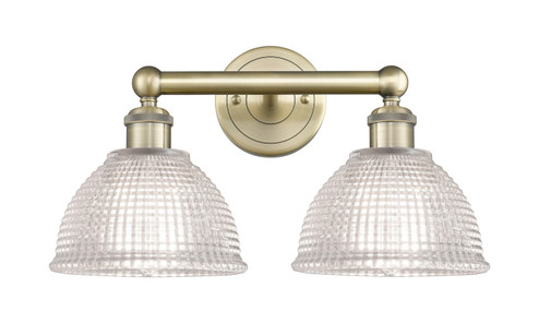Edison Two Light Bath Vanity in Antique Brass (405|6162WABG422)