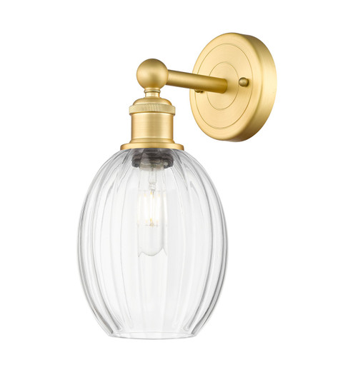 Edison One Light Wall Sconce in Satin Gold (405|6161WSGG4596CL)