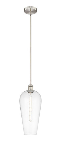 Edison One Light Mini Pendant in Brushed Satin Nickel (405|6161SSNG4568CL)