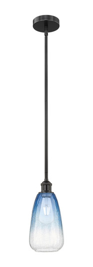 Edison One Light Mini Pendant in Matte Black (405|6161SBKG4806SB)
