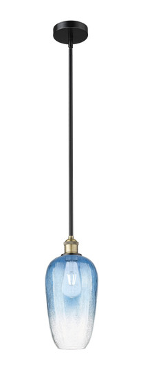 Edison One Light Mini Pendant in Black Antique Brass (405|6161SBABG4847SB)
