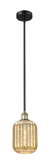 Edison One Light Mini Pendant in Black Antique Brass (405|6161SBABG4607ME)
