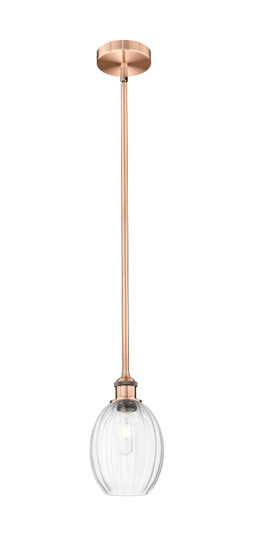 Edison One Light Mini Pendant in Antique Copper (405|6161SACG4596CL)
