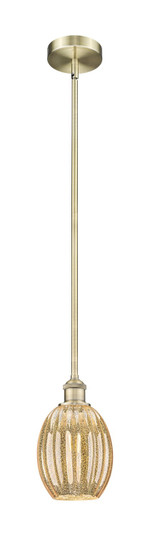 Edison One Light Mini Pendant in Antique Brass (405|6161SABG4596ME)