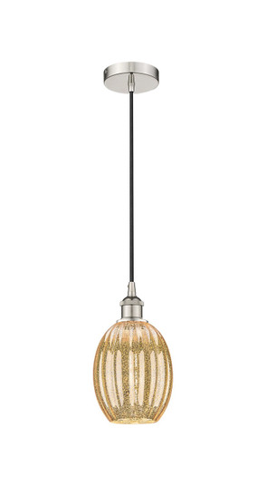 Edison One Light Mini Pendant in Polished Nickel (405|6161PPNG4596ME)