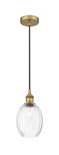Edison One Light Mini Pendant in Brushed Brass (405|6161PBBG4596CL)