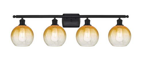 Ballston Four Light Bath Vanity in Matte Black (405|5164WBKG4838AM)