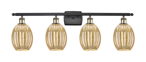 Ballston Four Light Bath Vanity in Black Antique Brass (405|5164WBABG4596ME)