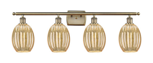 Ballston Four Light Bath Vanity in Antique Brass (405|5164WABG4596ME)