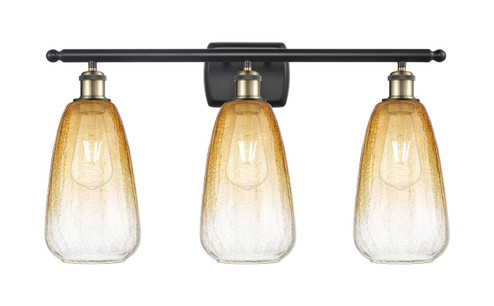Ballston Three Light Bath Vanity in Black Antique Brass (405|5163WBABG4806AM)