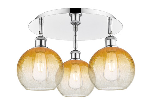 Ballston Three Light Semi-Flush Mount in Polished Chrome (405|5163CPCG4838AM)