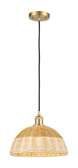 Ballston One Light Mini Pendant in Satin Gold (405|5161PSGNBD212NAT)