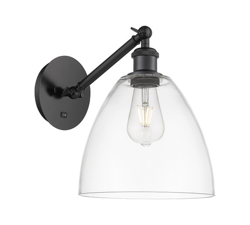 Ballston One Light Wall Sconce in Matte Black (405|3171WBKGBD92)