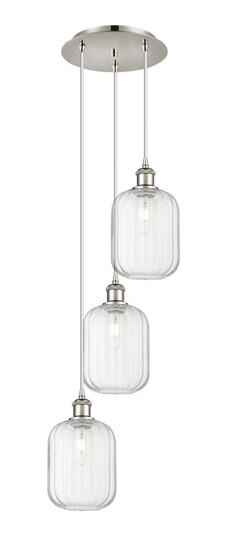 Ballston Three Light Pendant in Polished Nickel (405|113B3PPNG4607CL)