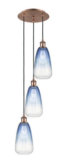 Ballston Three Light Pendant in Antique Copper (405|113B3PACG4806SB)