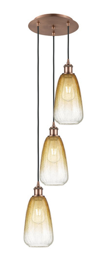 Ballston Three Light Pendant in Antique Copper (405|113B3PACG4806AM)