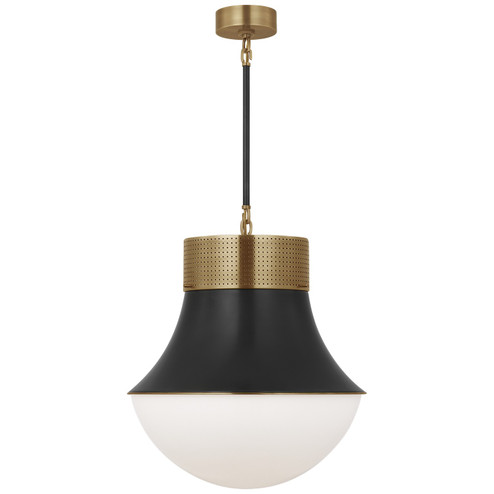Precision One Light Pendant in Antique-Burnished Brass and Bronze (268|KW5223ABBZWG)