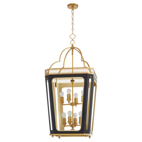 Loire Eight Light Pendant in Matte Black|Brushed Brass (19|84085947)