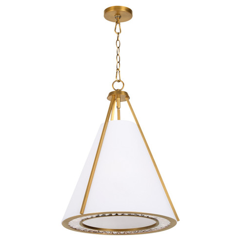 Gorham Three Light Pendant in Brushed Brass (19|8382347)