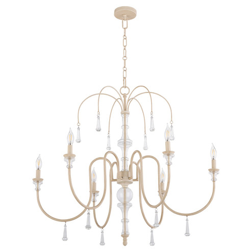 Clasica Six Light Chandelier in Washed Oak (19|685652)